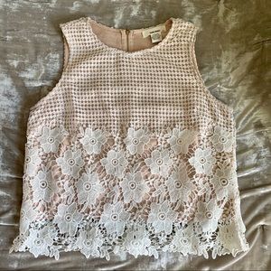 Crochet Style Sleeveless Top